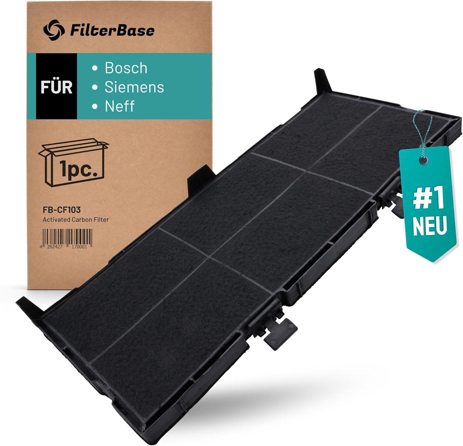 FB-CF103: Aktivkohlefilter 1 Stück passend für Bosch/Siemens/Neff
Tags: Bosch, Siemens, Neff